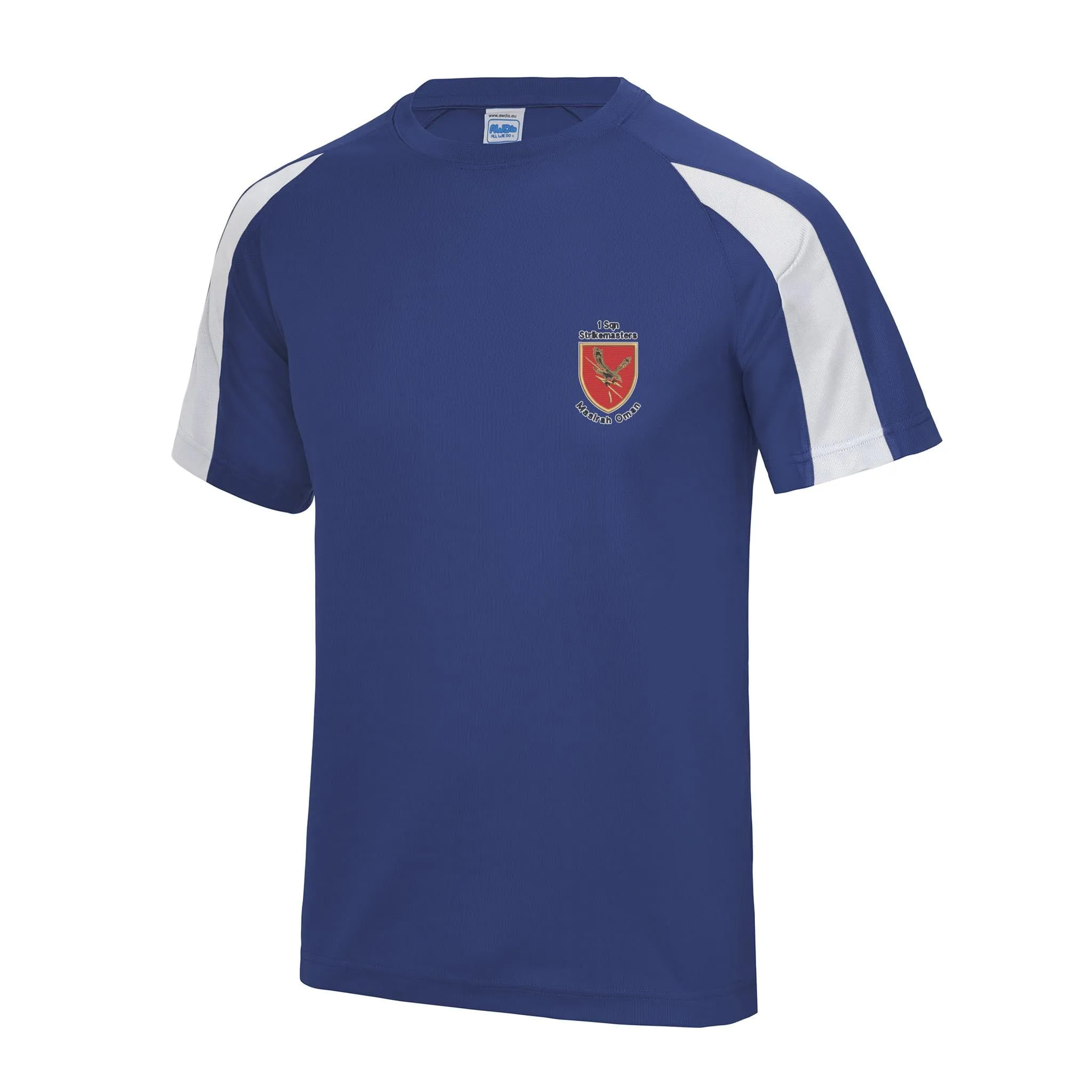 1 Squadron Strikemasters - Masirah Oman Contrast Polyester T-Shirt