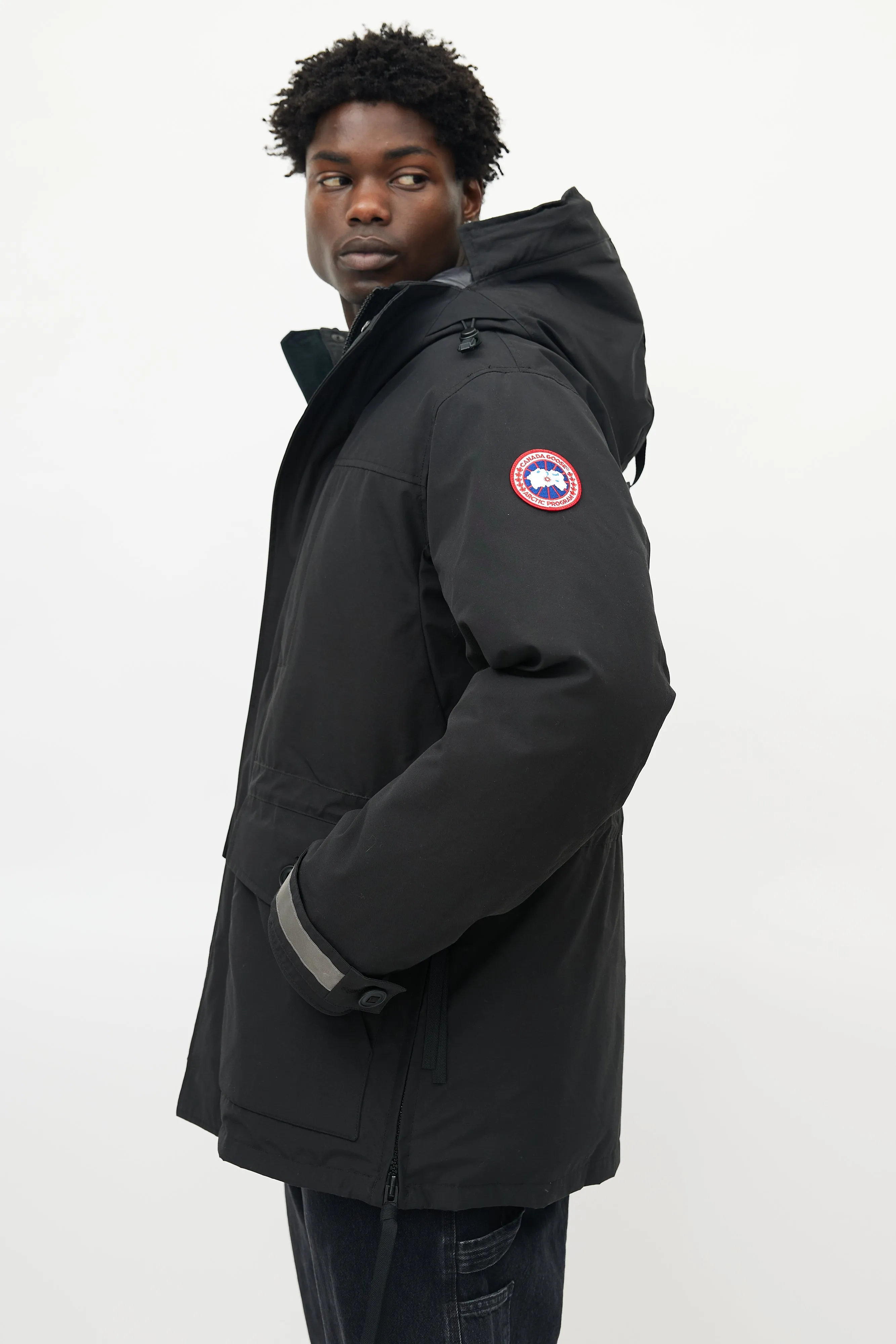 Black Toronto Down Reflective Jacket