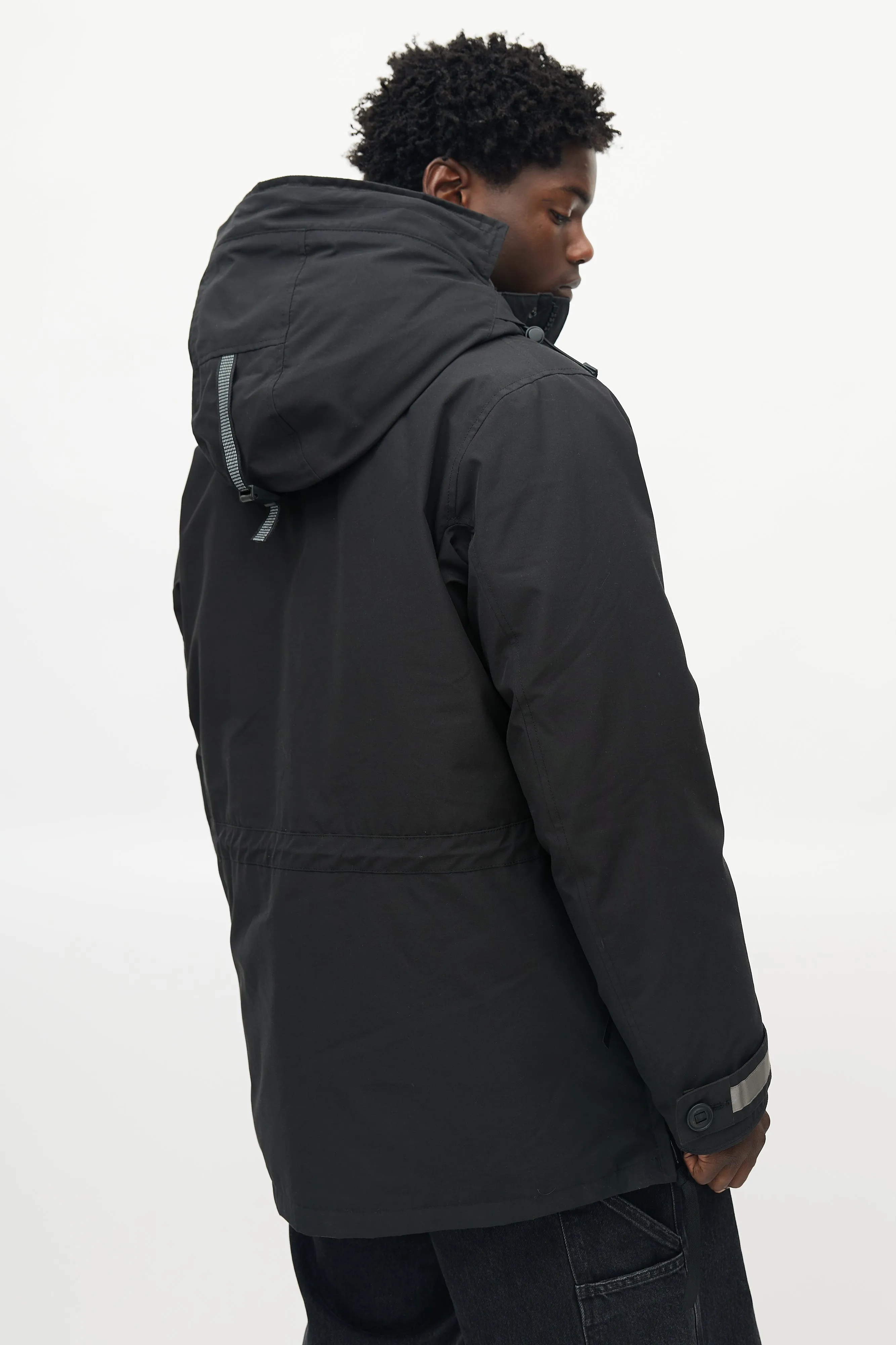 Black Toronto Down Reflective Jacket