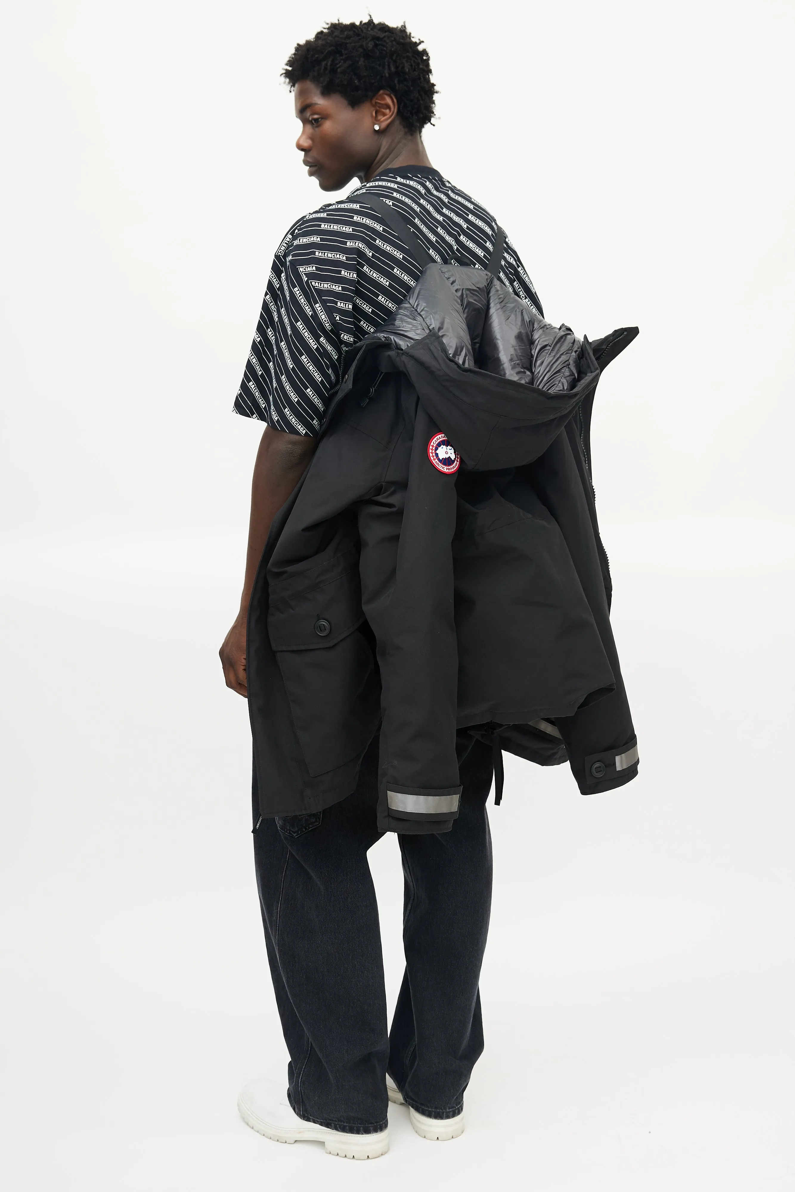 Black Toronto Down Reflective Jacket