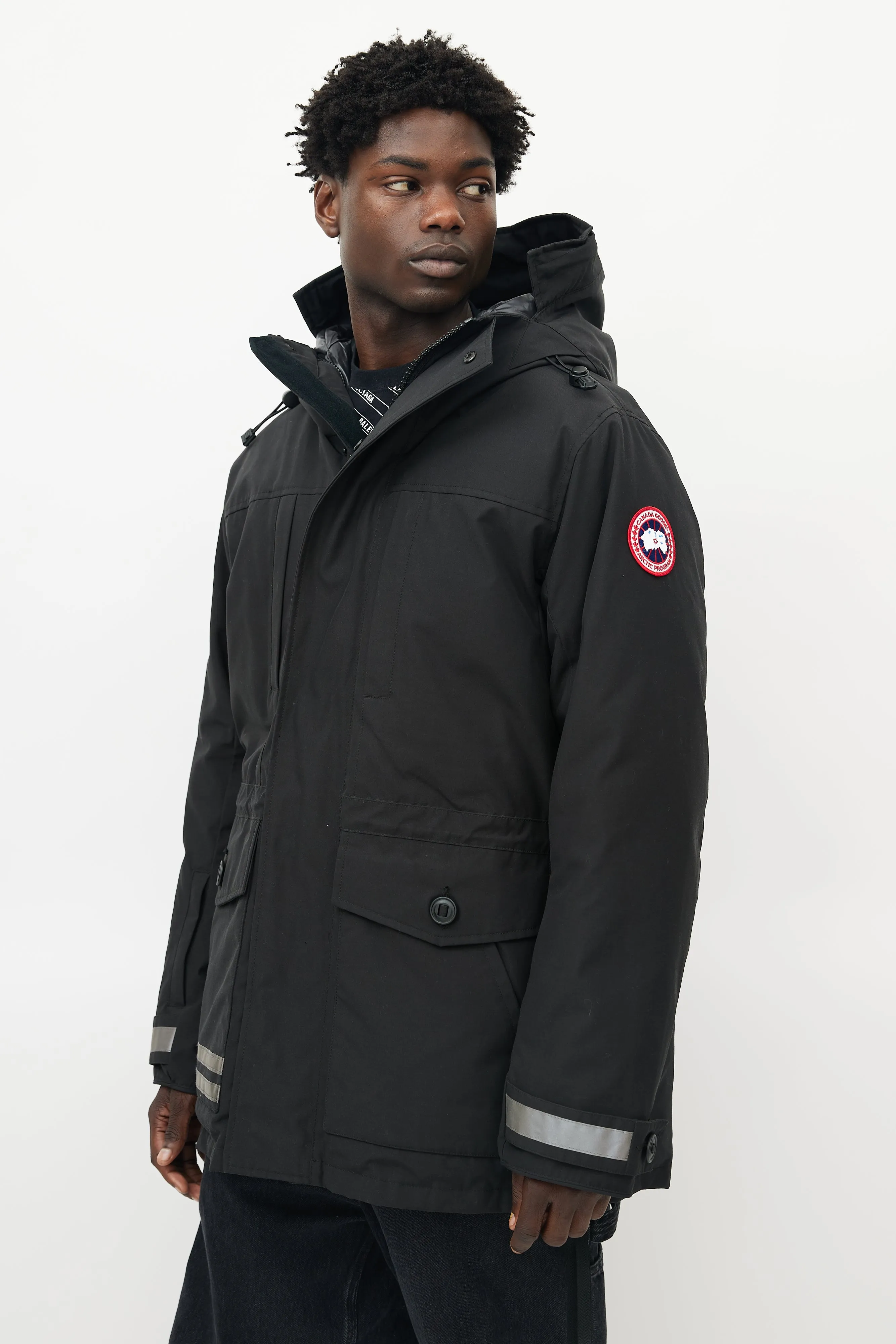 Black Toronto Down Reflective Jacket