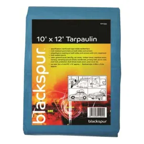 Blackspur Tarpaulin Blue 10x12ft 3x3.6m