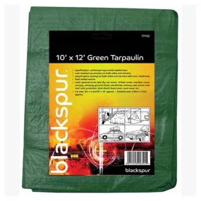 Blackspur Tarpaulin Green 10ft x 12ft