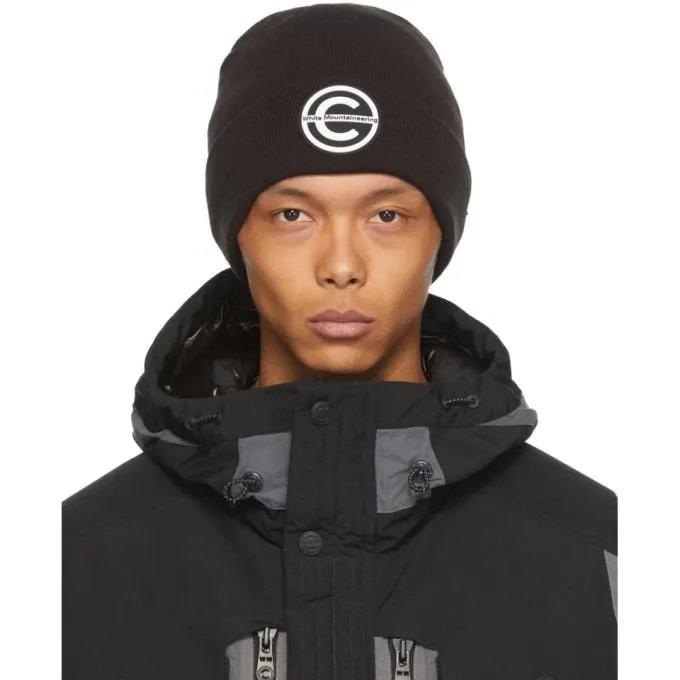 Colmar by White Mountaineering Black Logo Beanie
