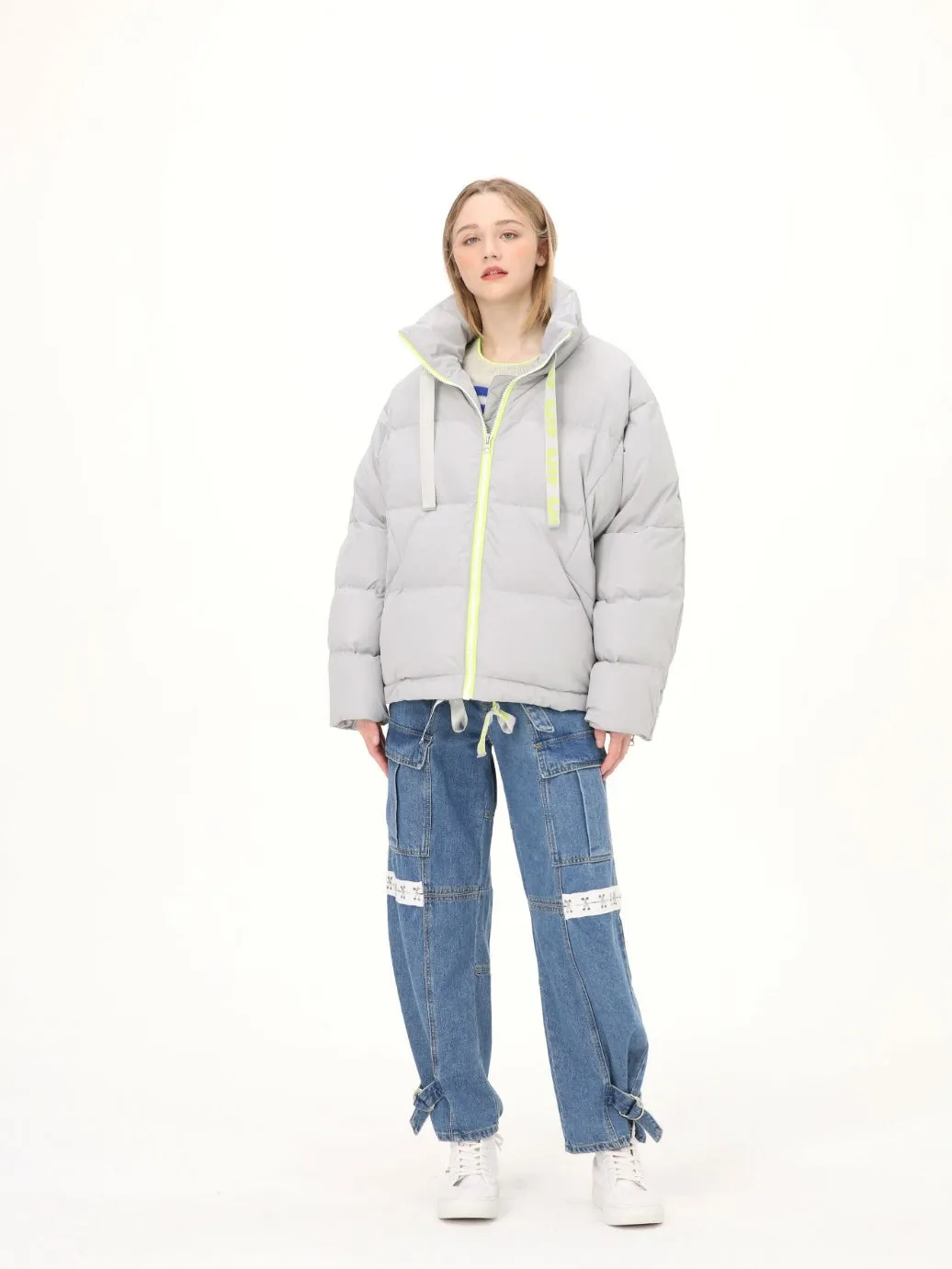 COLOR GOOSE DOWN SHORT JUMPER