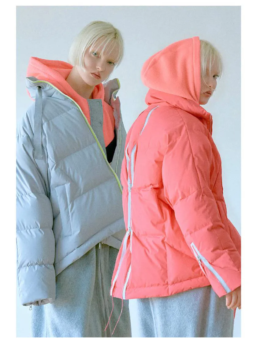 COLOR GOOSE DOWN SHORT JUMPER