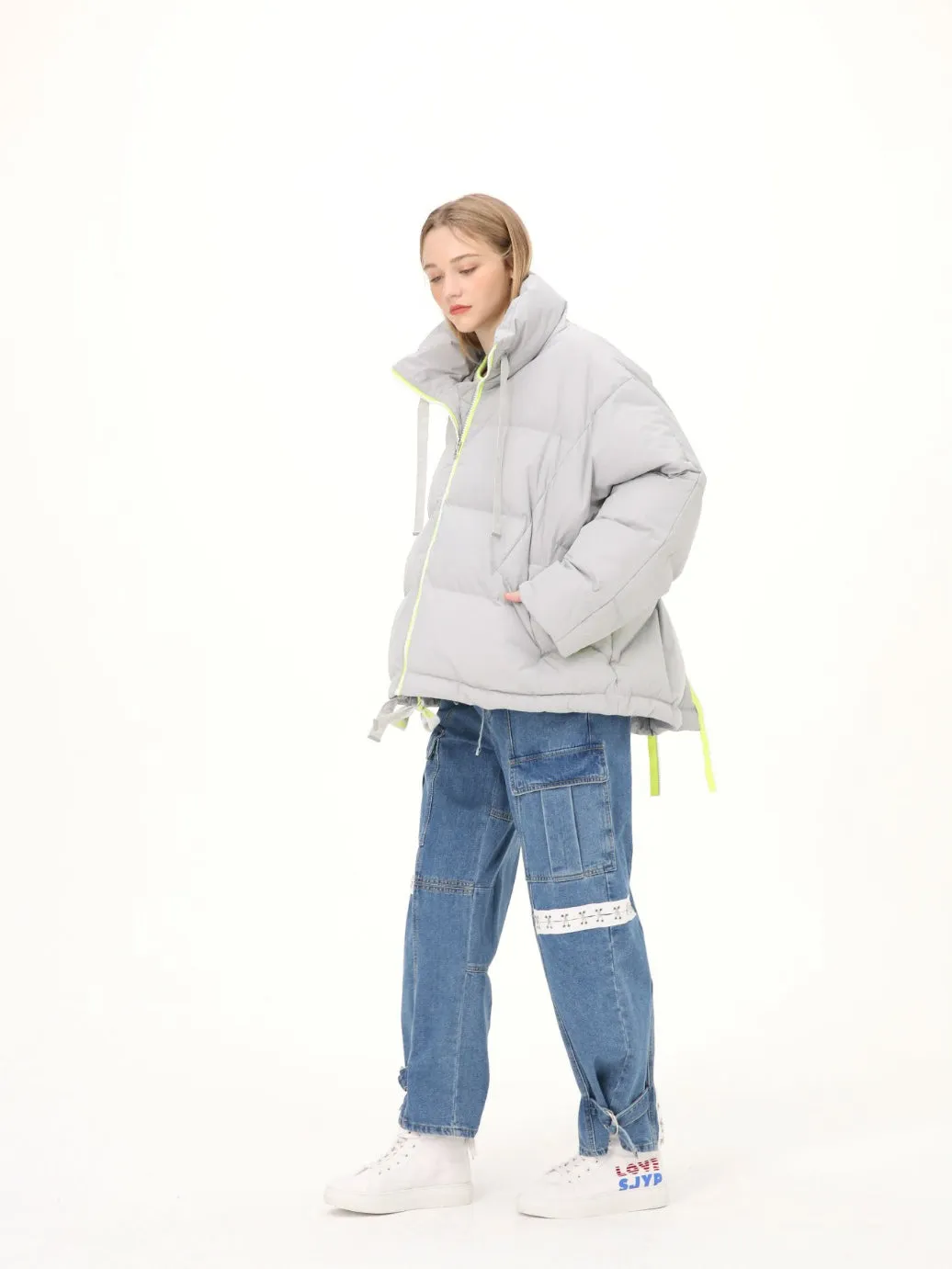 COLOR GOOSE DOWN SHORT JUMPER