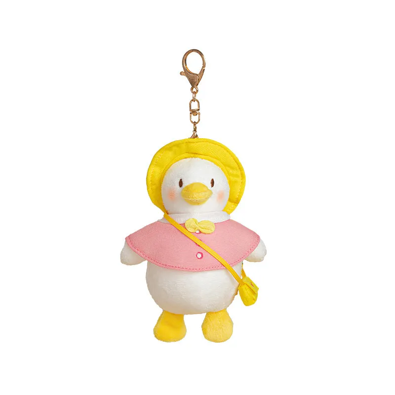 Cute Cartoon Navy Duck Plush Keychain