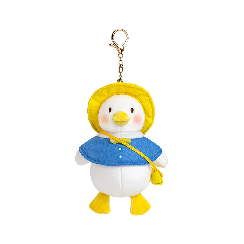 Cute Cartoon Navy Duck Plush Keychain