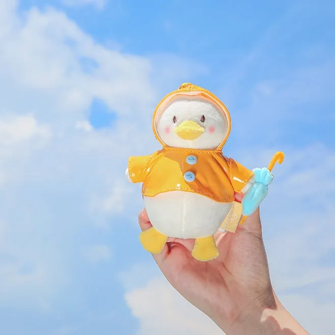 Cute Cartoon Navy Duck Plush Keychain