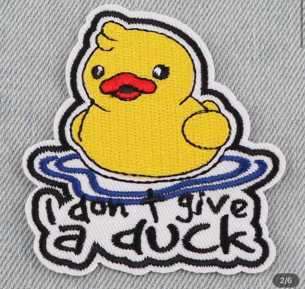 I dont give a Duck- Embroidered Patch