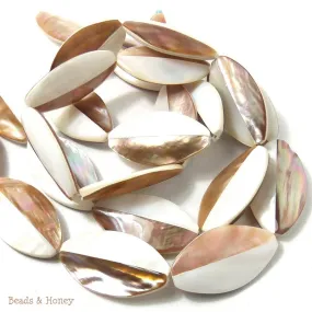 Makabibi and Brown Lip Shell Oval 18x30mm (4pcs)