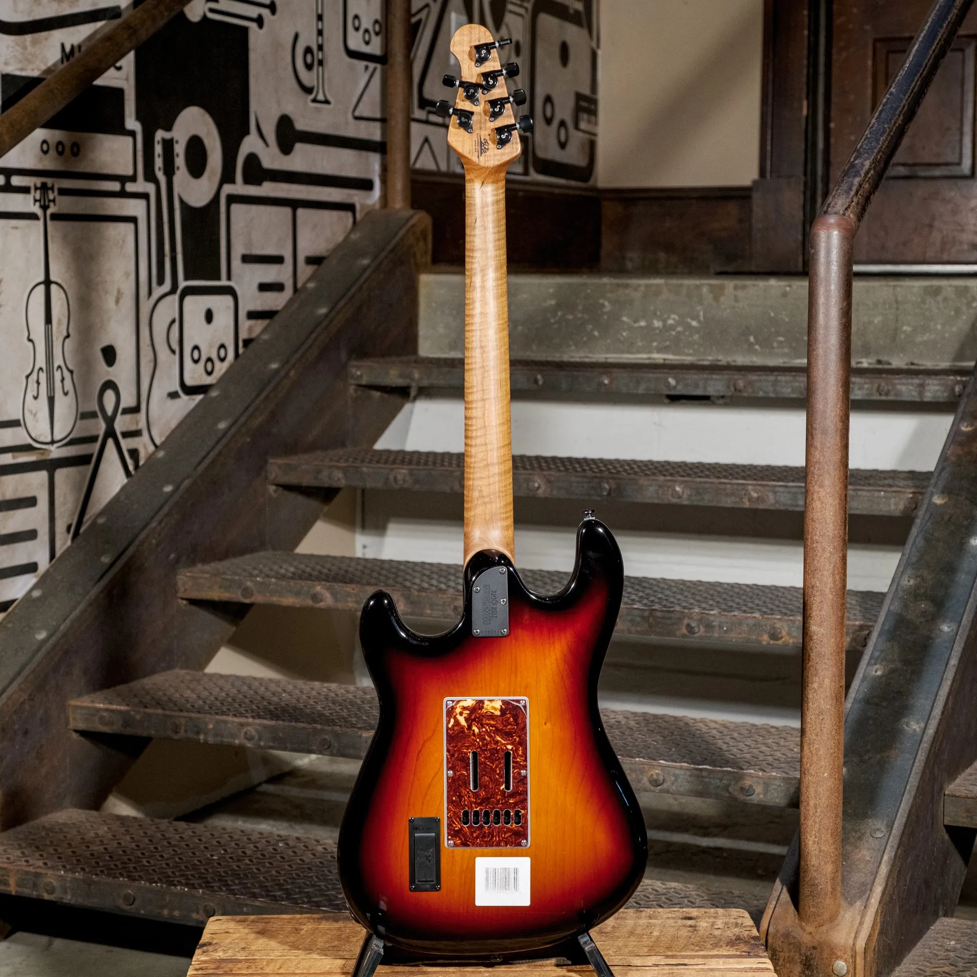 Music Man 2019 Cutlass HSS Vintage Sunburst With HSC - Used