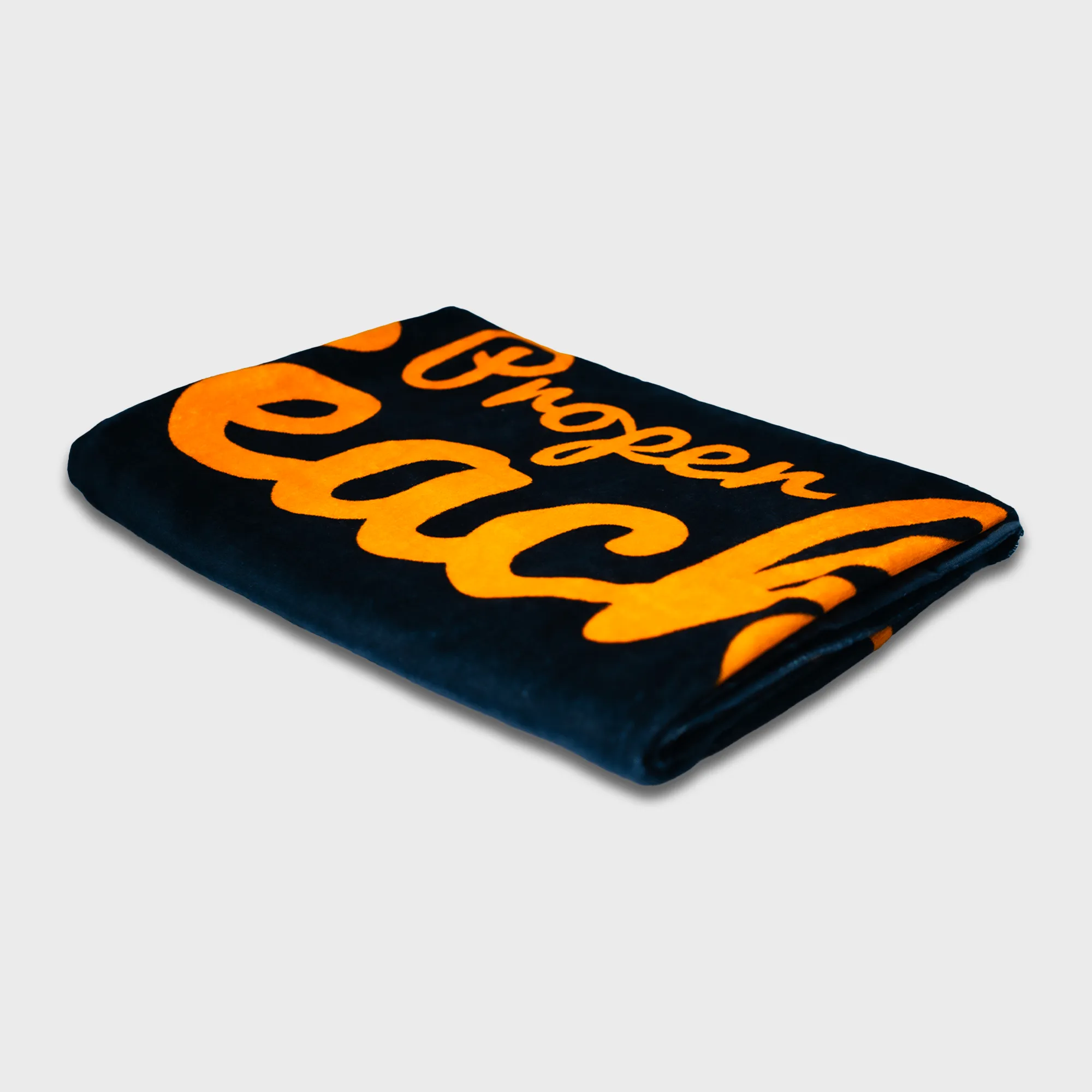 PROPER BEACH CLUB TOWEL BLACK