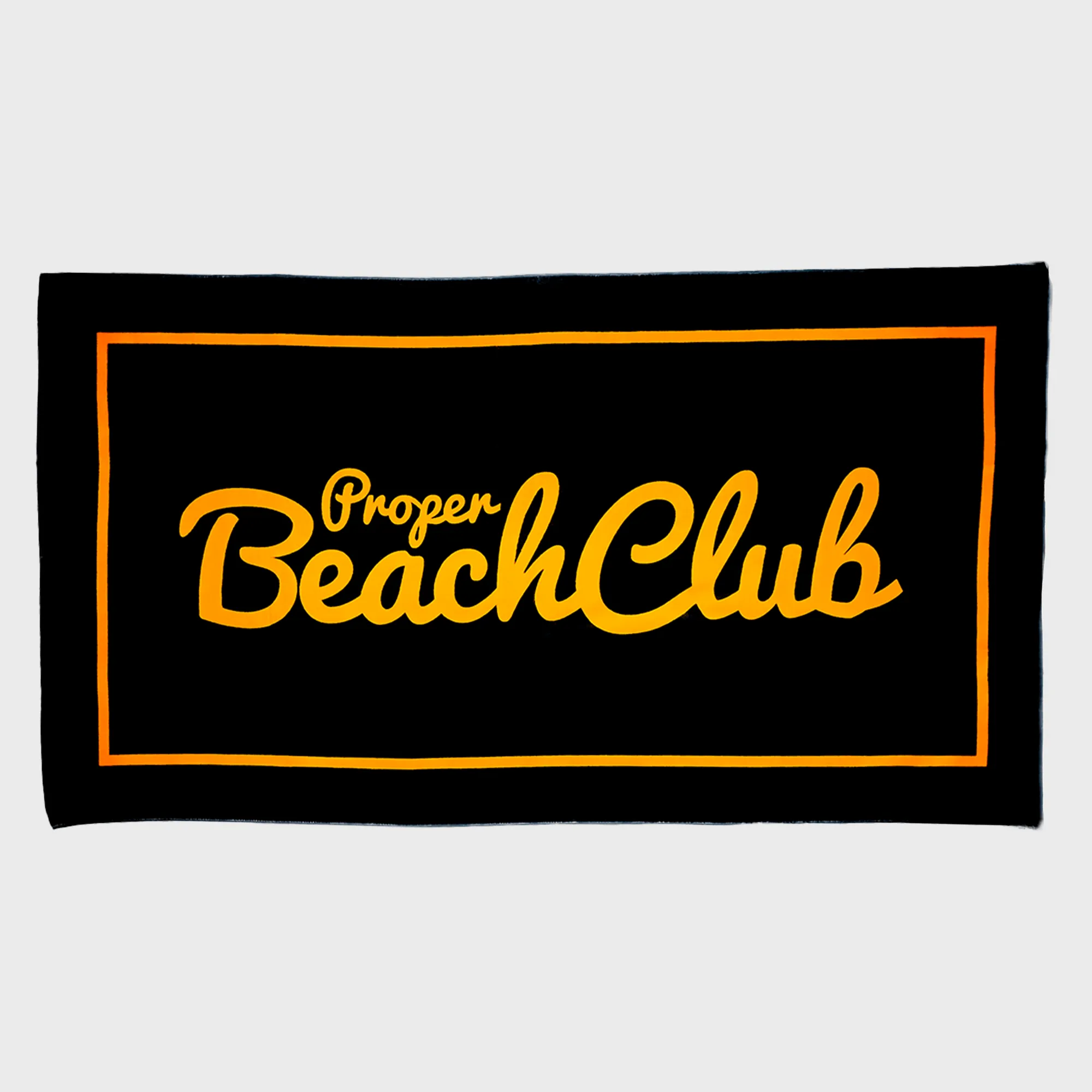 PROPER BEACH CLUB TOWEL BLACK