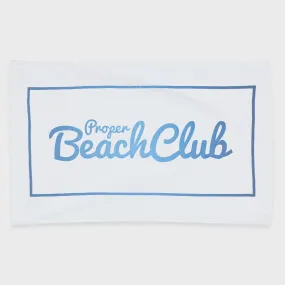 PROPER BEACH CLUB TOWEL WHITE