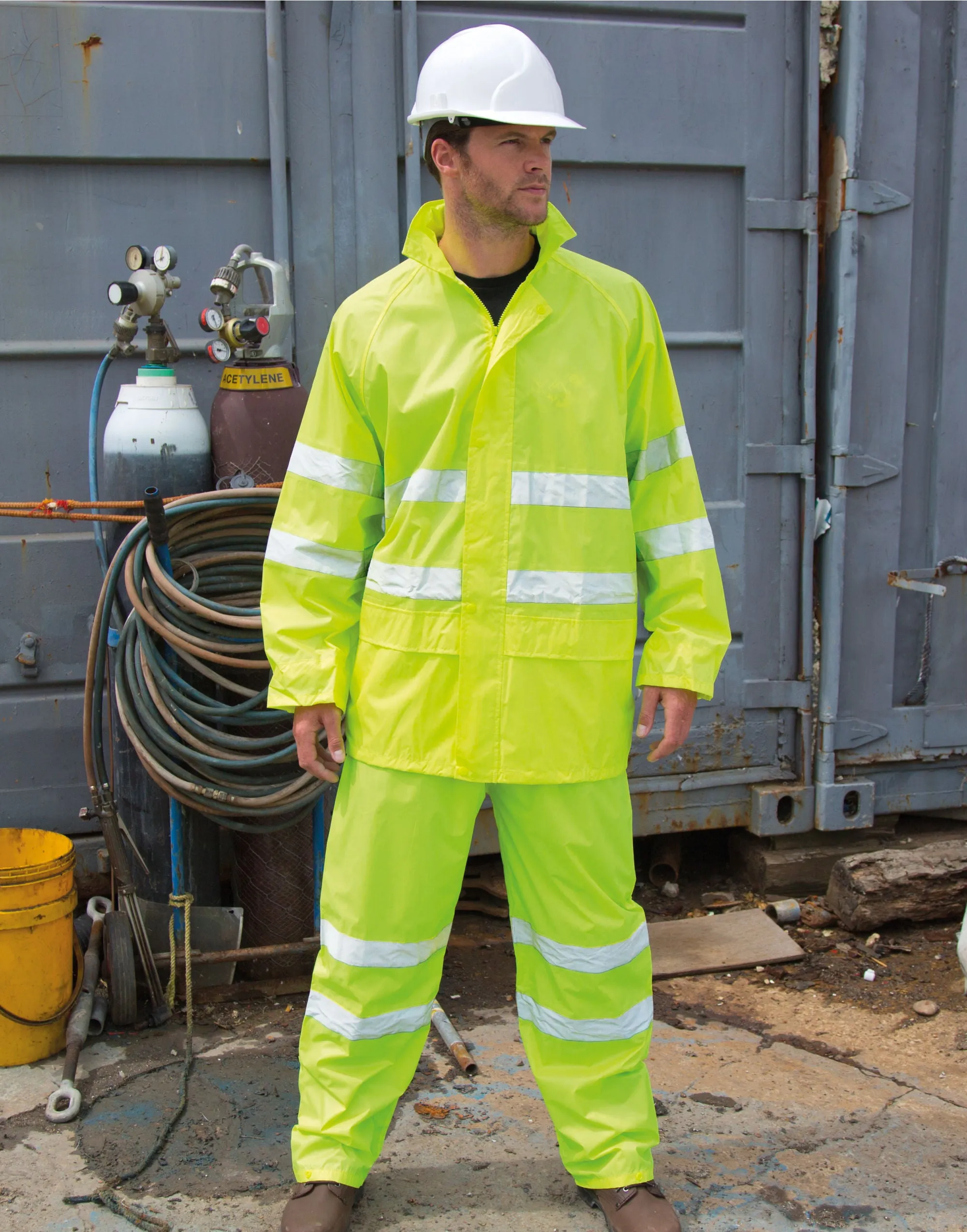 R216X Result Safeguard Hi Vis Waterproof Suit