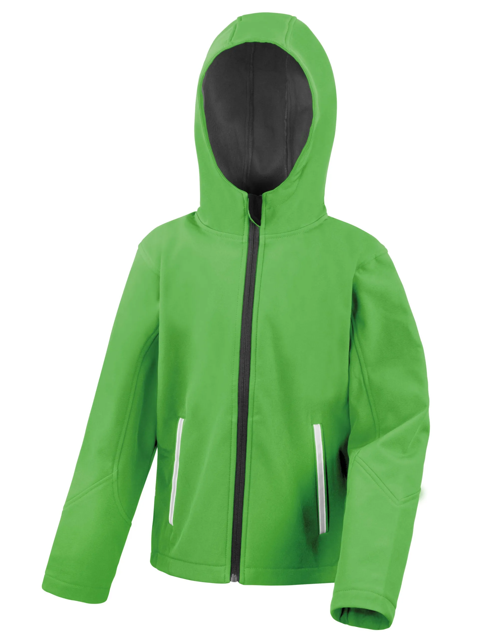 R224JY Result Core Junior Hooded Softshell Jkt