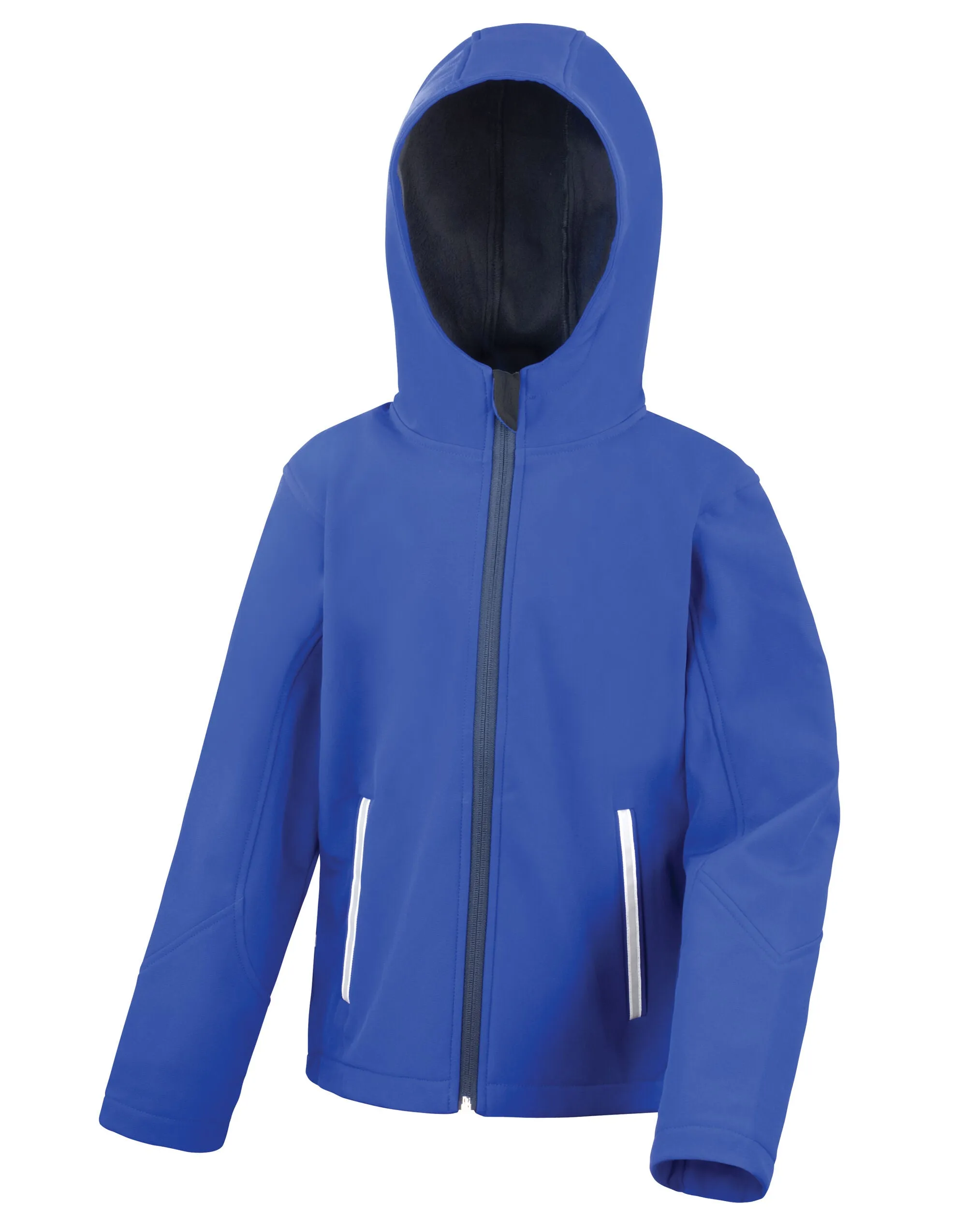 R224JY Result Core Junior Hooded Softshell Jkt
