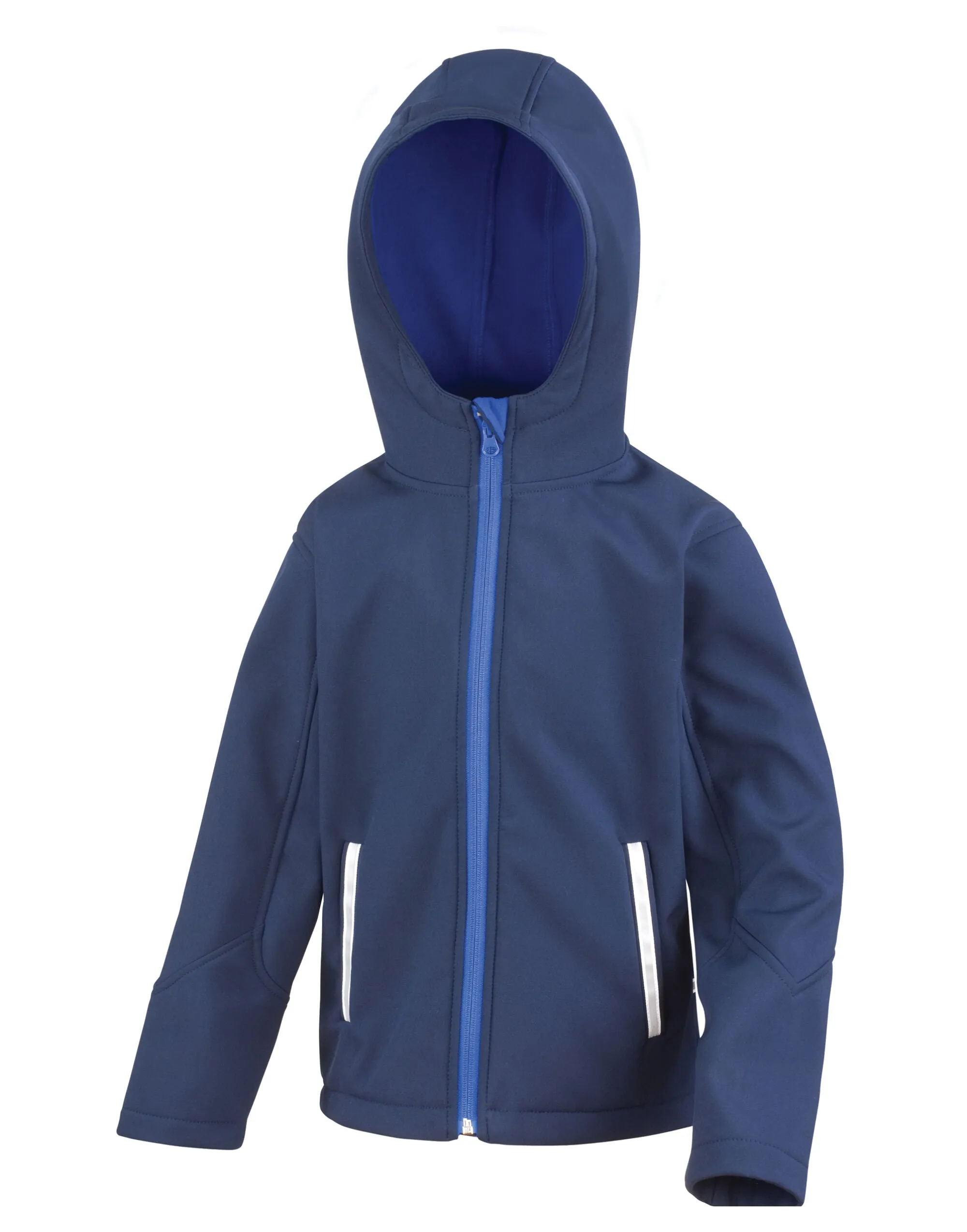 R224JY Result Core Junior Hooded Softshell Jkt