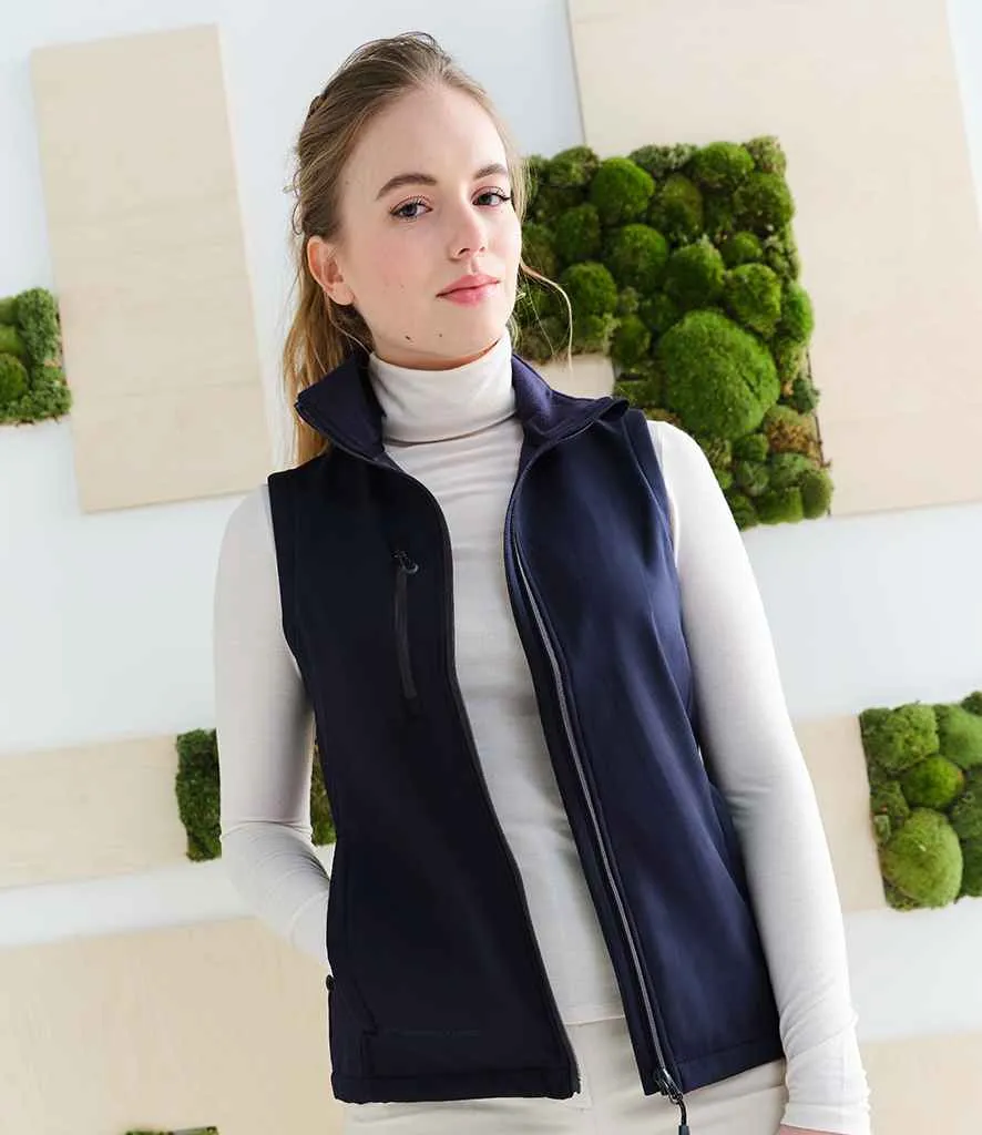 Regatta Honestly Made Ladies Recycled Soft Shell Bodywarmer | Navy
