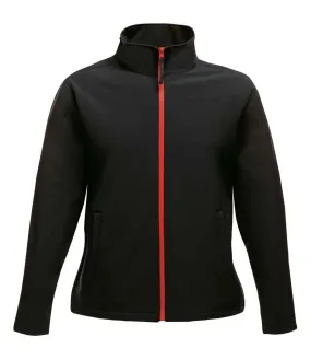 Regatta Ladies Ablaze Printable Soft Shell Jacket | Black/Classic Red