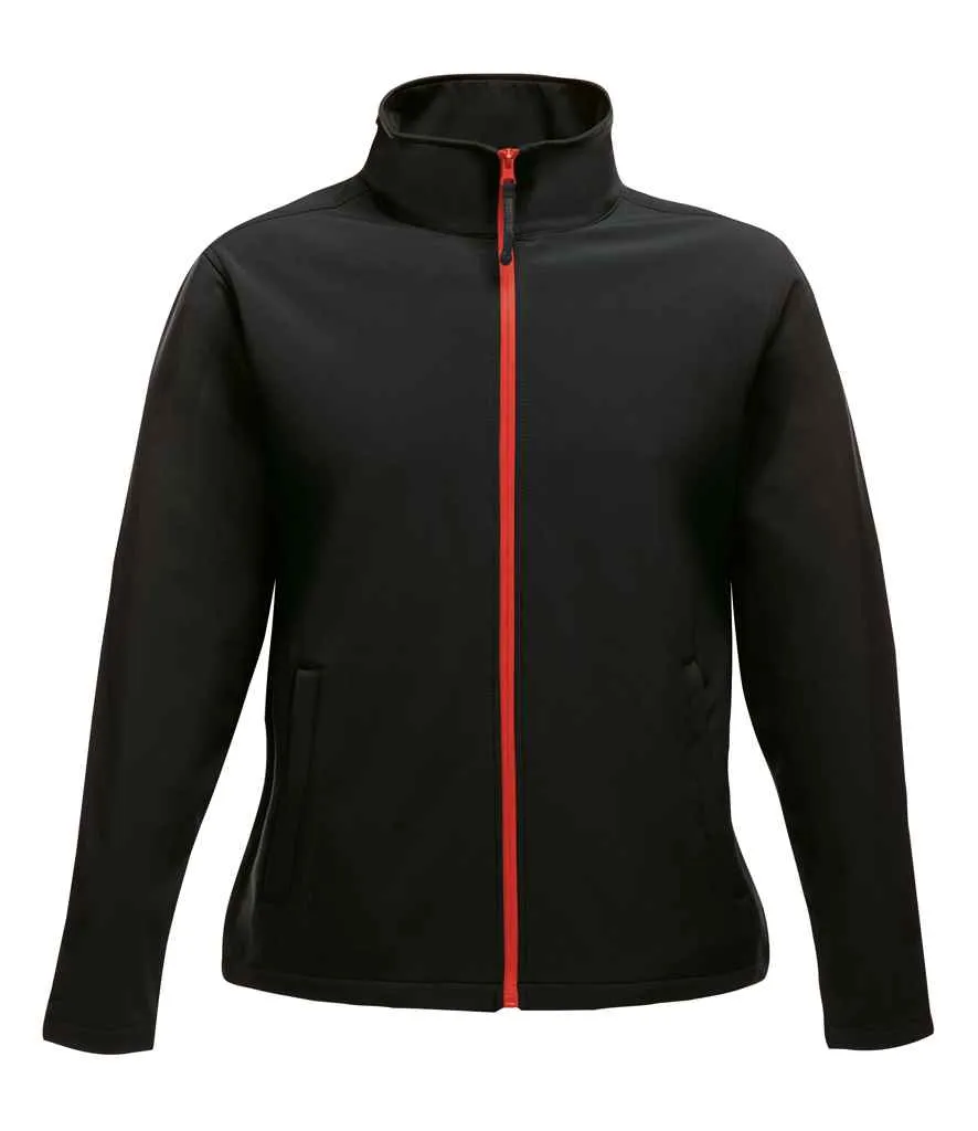 Regatta Ladies Ablaze Printable Soft Shell Jacket | Black/Classic Red
