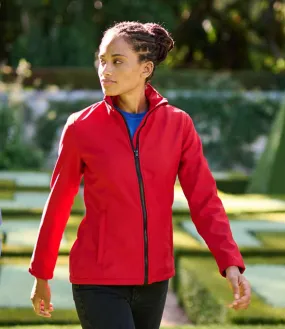 Regatta Ladies Ablaze Printable Soft Shell Jacket | Classic Red/Black
