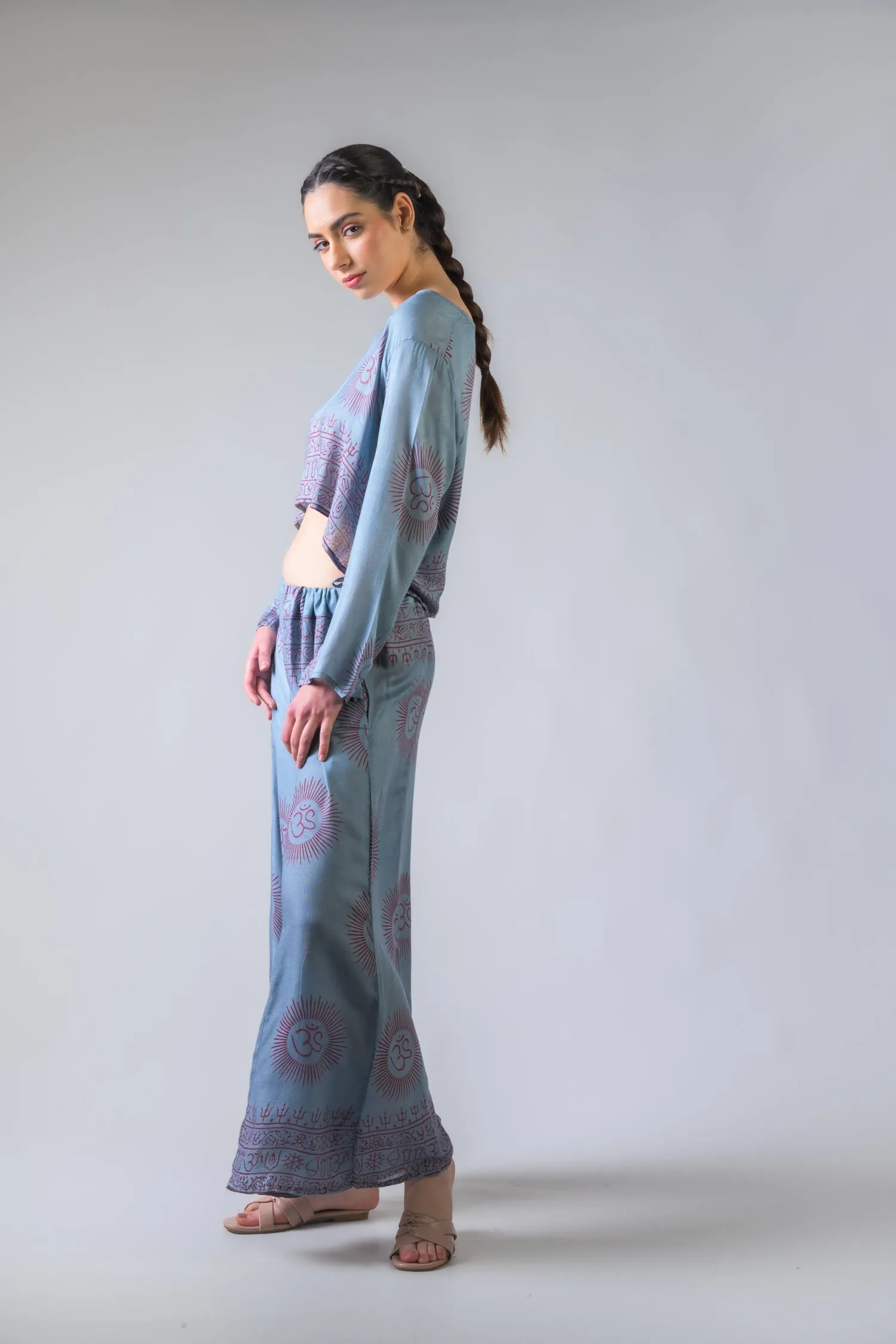 Rhea V Neck Top and Trousers Set