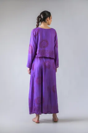 Rhea V Neck Top and Trousers Set