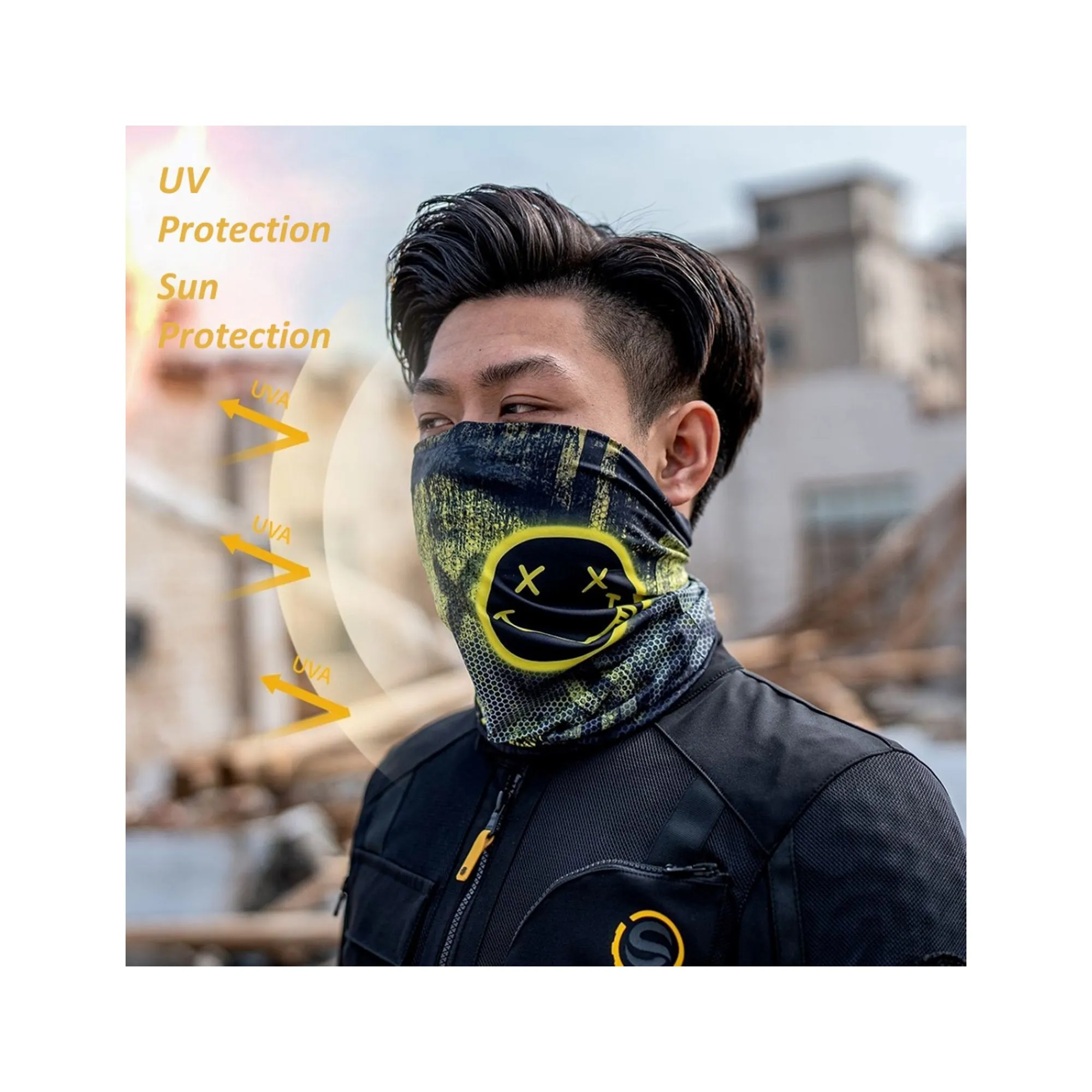SFK Motorcycle Face Mask Dust-Proof Colorful Mask - 822629