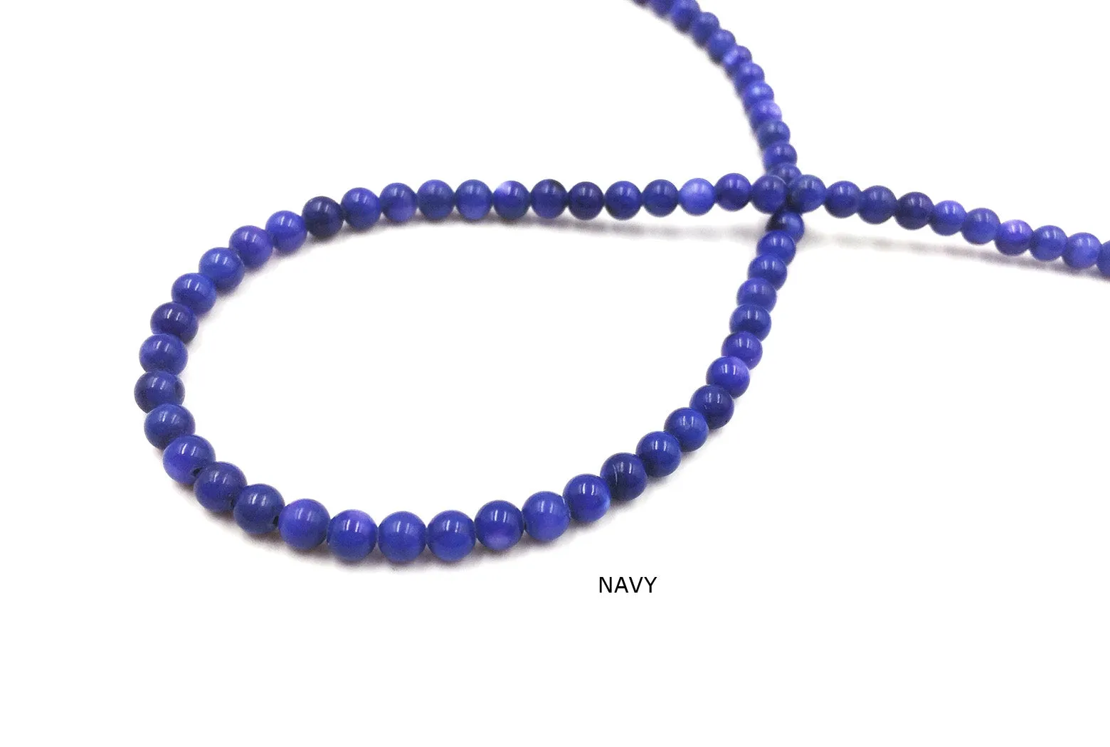 SP1046 4mm Round Shell Beads