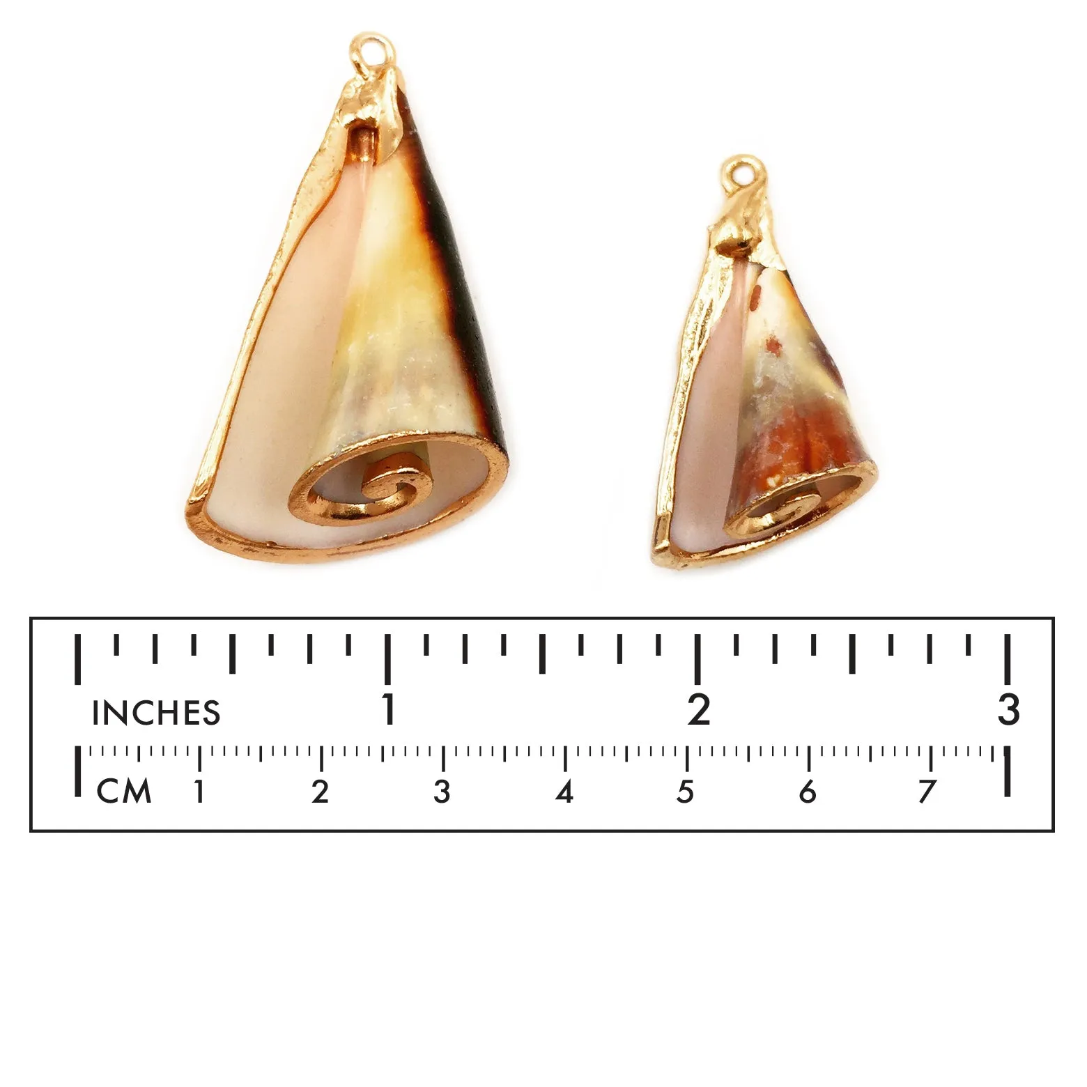 SP1064 Cone Swirl Shell Pendant