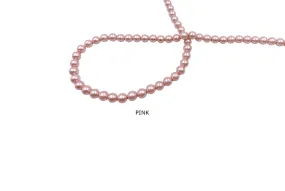 SP1071 6mm Round Pink Shell Pearl Beads