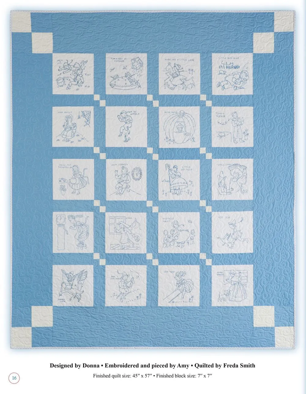 Stitches In Rhyme Quilt Pattern Book by Donna Di Natale for Kansas City Star Quilts