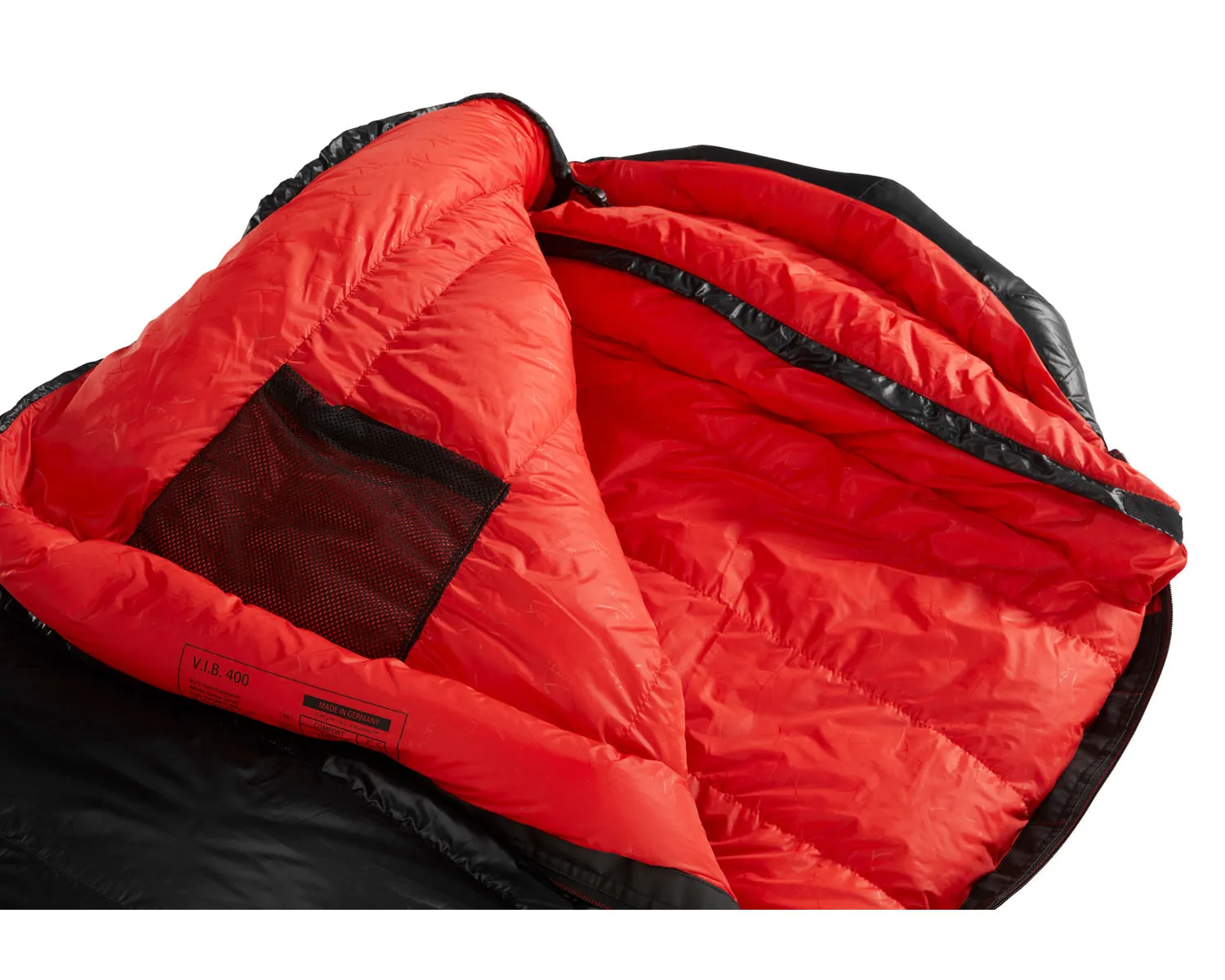 VIB 400 (LEFT ZIP) - Black/Fiery Red