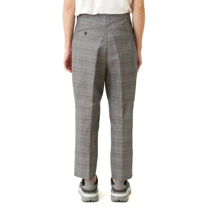 White Mountaineering Woven 1Tuck Tapered Pants Gray Check