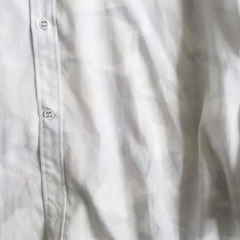 White Mountaineering Woven Camouflage Shirt Light Gray